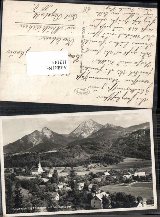 113145,Latschach am Faakersee Mittagskogel 1929 Völkermarkt