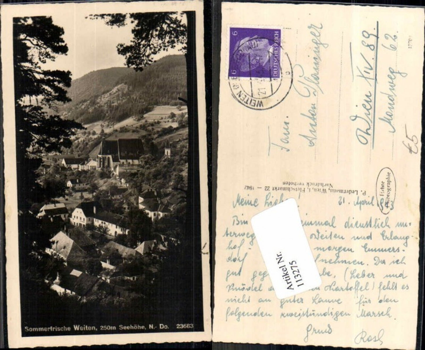 113275, Weiten town view 1942