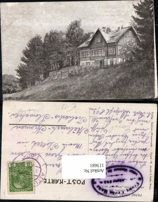 113681, H. Klingsbögl Franz Krebs Schutzhaus Schöpfl b. St Corona am Schöpfl Wienerwald