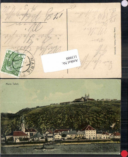 113900, Maria Taferl Marbach, view of the town around 1908