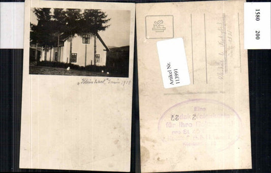 113991, UNIQUE photo postcard of a house in Kleinhart near Neulengbach, St. Pölten, 1928