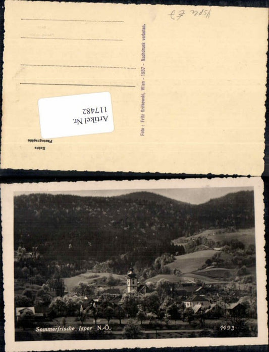 117482, photo postcard Isper Ysper Altenmarkt 1937