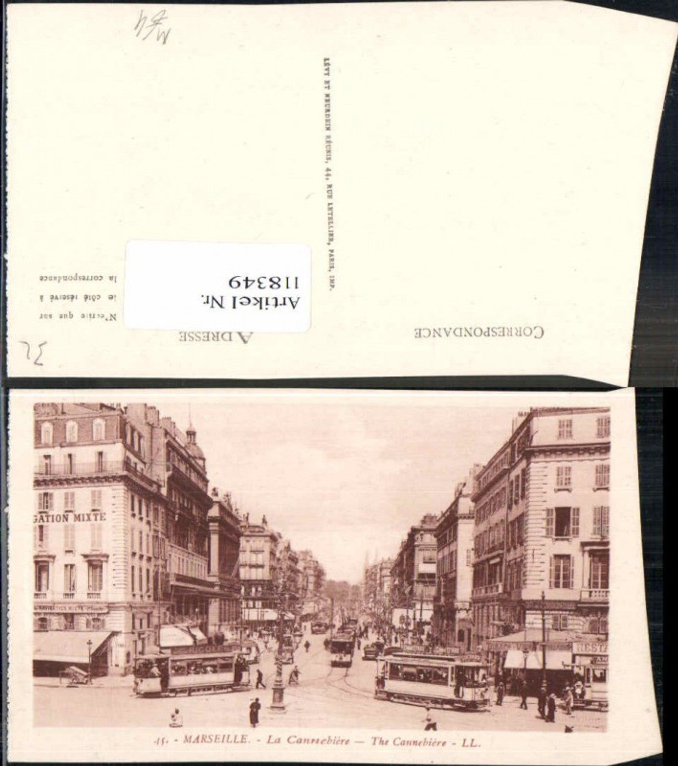 118349,Marseille Strassenbahn The Cannebiere