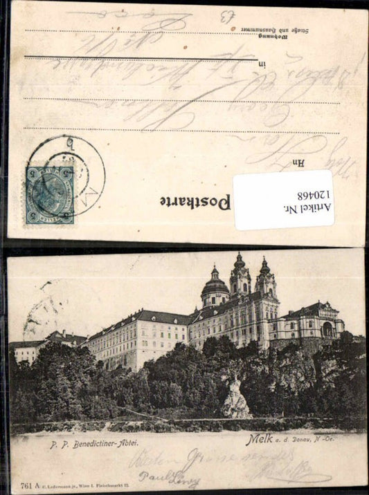 120468, Melk ad Donau Benedictine Abbey 1900
