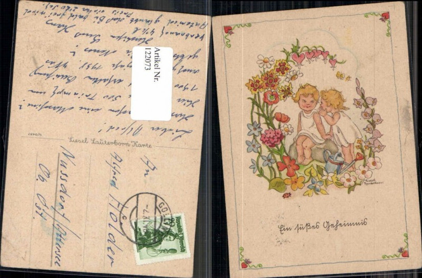122073, Liesel Lauterborn Children Flowers