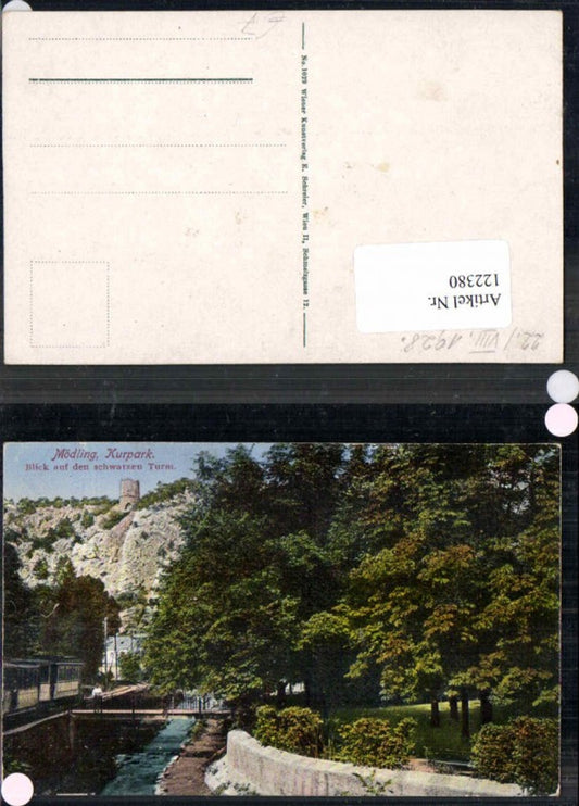 122380, Mödling near Vienna, view of the Black Tower, 1915