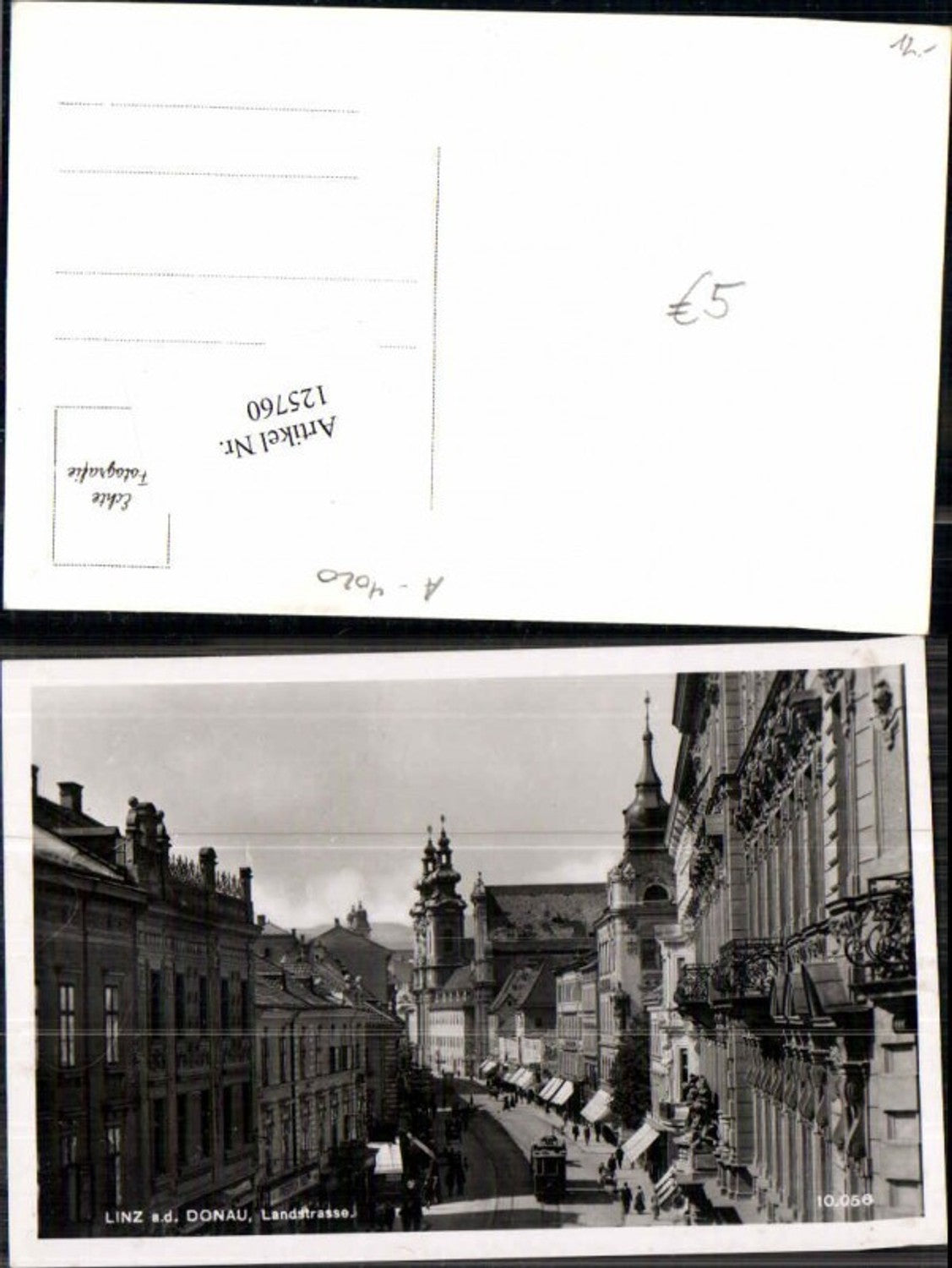 125760, Linz on the Danube, Landstrasse, scene around 1930