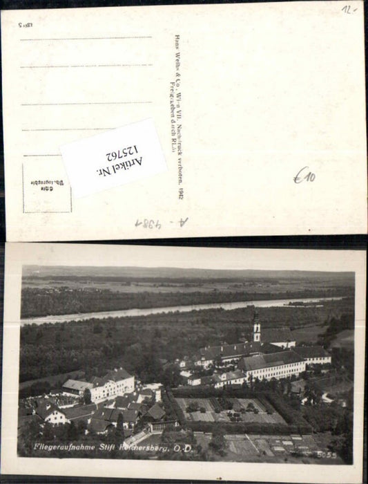 125762,Aerial photograph of Reichersberg 1940