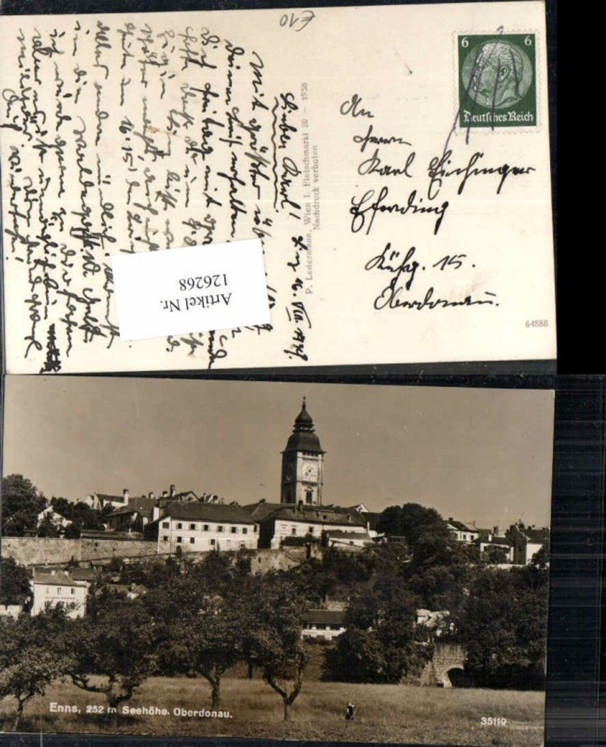 126268, Enns ad Donau Upper Danube 1938