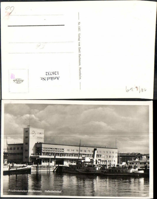 126732, Friedrichshafen am Bodensee harbor station steamer ship