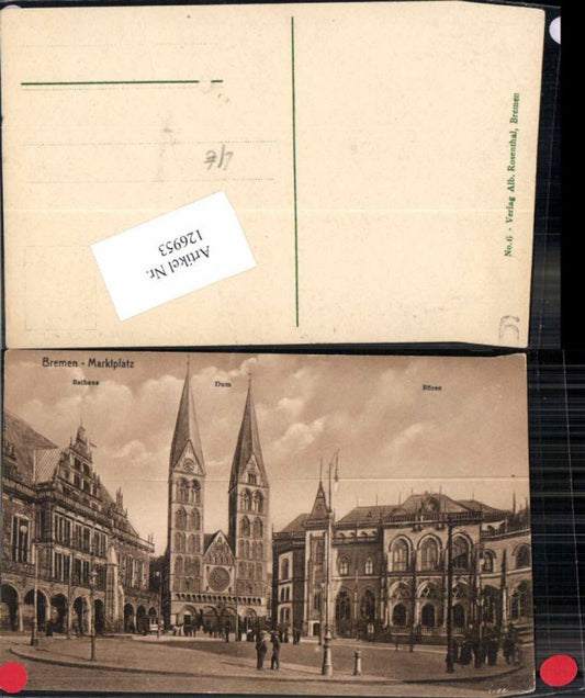 126953, Bremen Market Square Town Hall Stock Exchange 1910