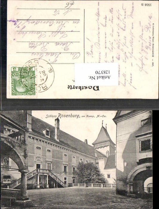 128370,Schloss Rosenburg am Kamp 1907