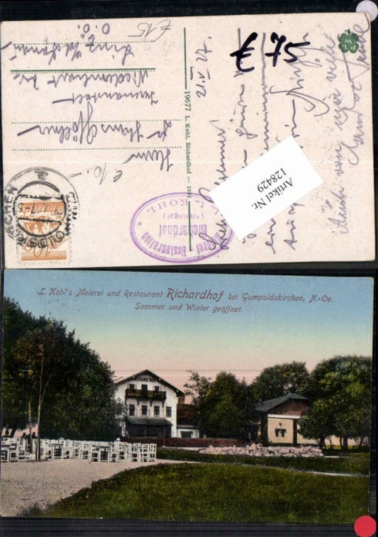 128429, Richardhof near Gumpoldskirchen, Gasthaus Tolle, map 1920