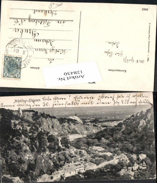 128430, Mödling Klausen scene around 1905