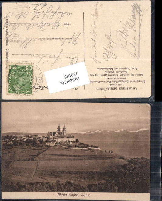 130145, Maria taferl Marbach Totale 1914