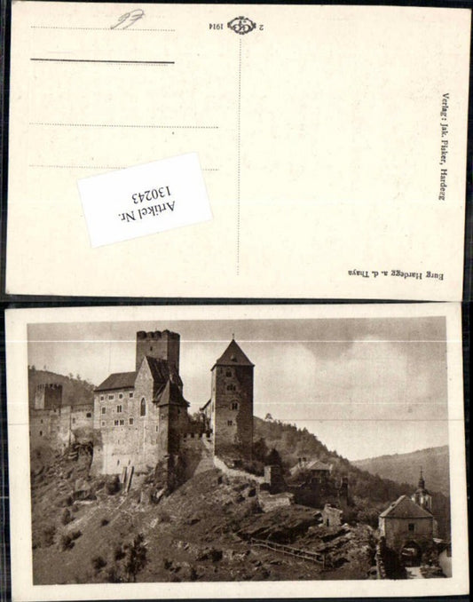 130243, Hardegg Castle on Thaya 1914