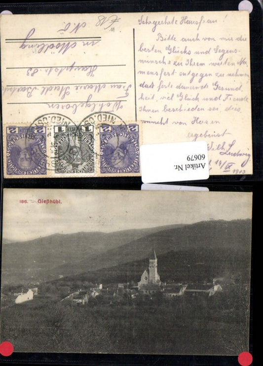 60679, Gießhübel Panorama 1913