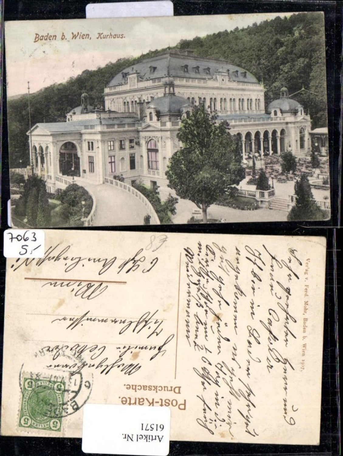 61571,Kurhaus Baden b. Wien