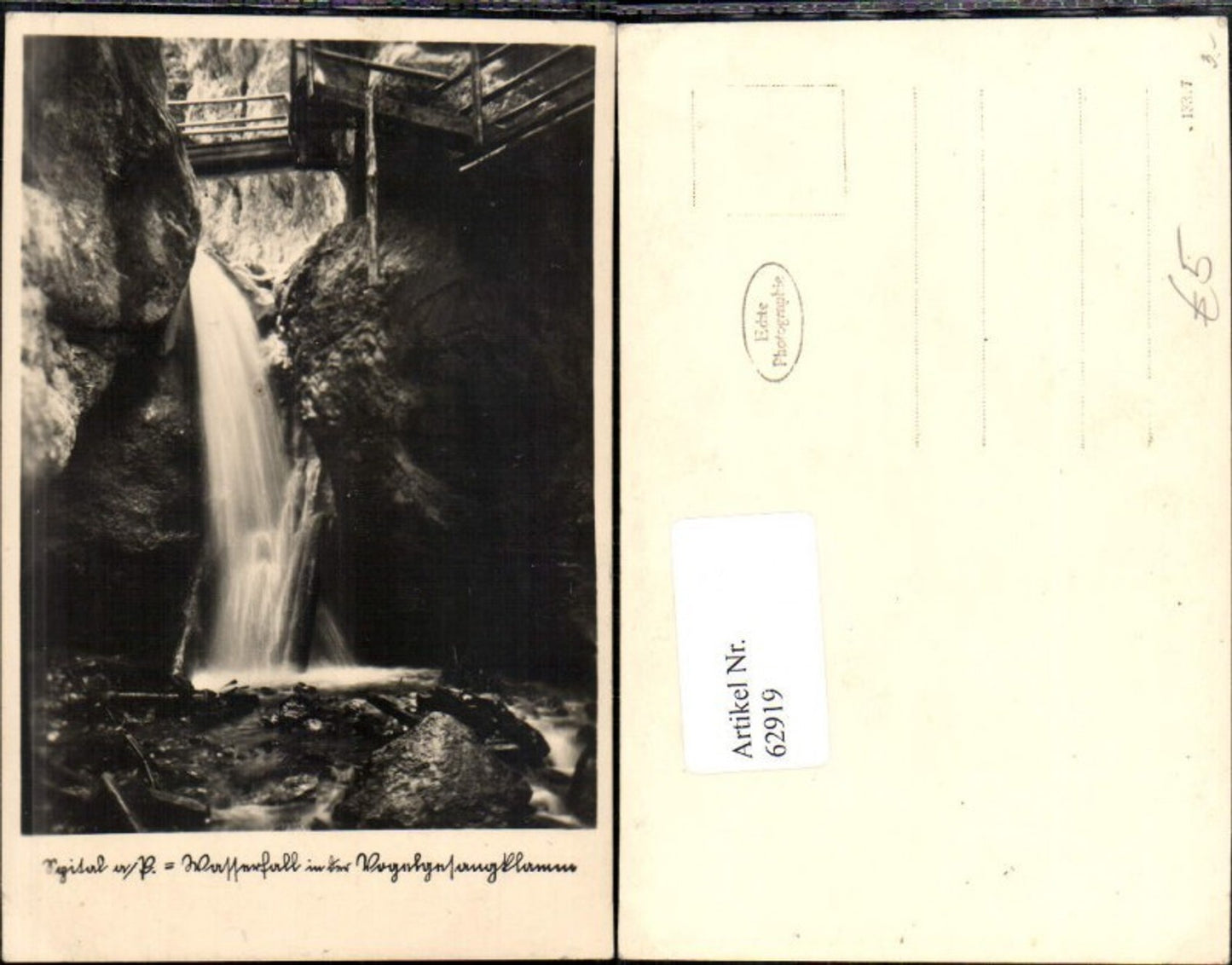 62919, Spital am Phyrn Waterfall in Vogelsangklamm