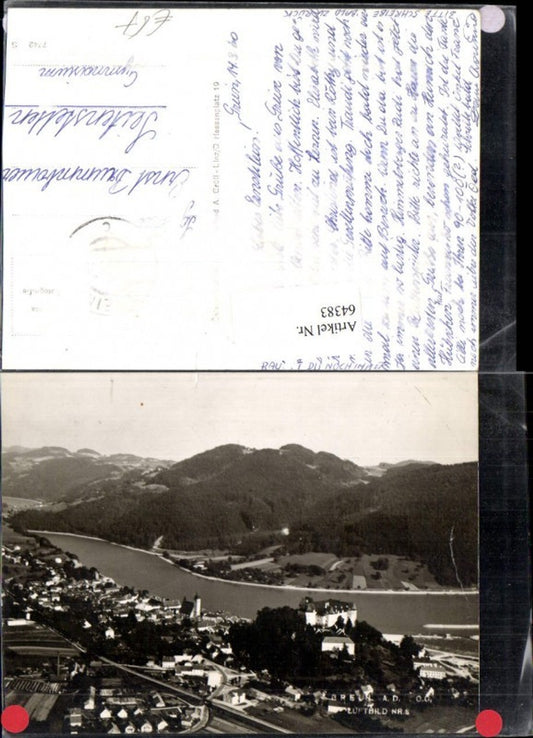 64383, Grein on the Danube aerial view, overall