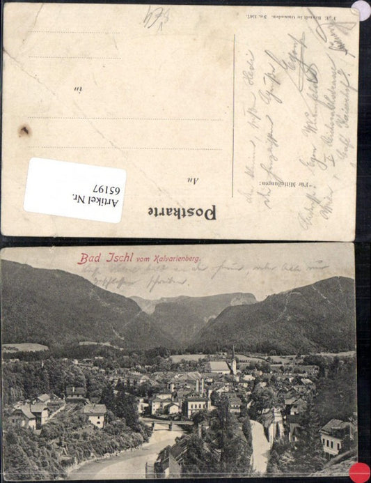 65197, Bad Ischl from Calvary Hill pub FE Brandt 1567