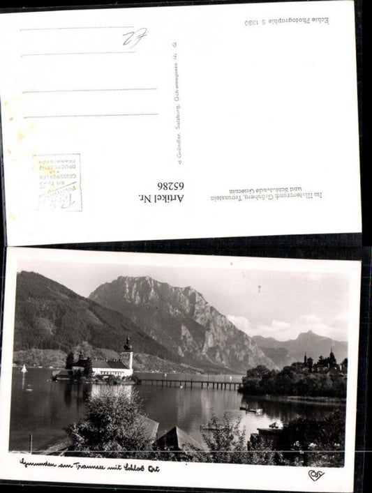 65286, Gmunden in the Salzkammergut, Schloss Ort on Lake Traunsee