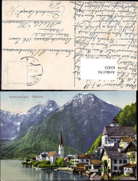 65433, Salzkammergut Hallstatt, view of the town, pub FE Brandt 285