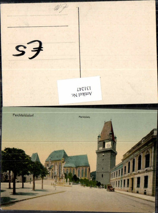 131247, Perchtoldsdorf near Vienna, market square, early view 1905