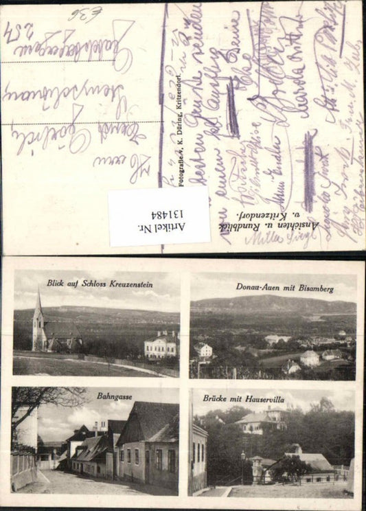 131484, Kreuzenstein Castle, Danube floodplains near Bisamberg, villa on Bahngasse in Kritzendorf