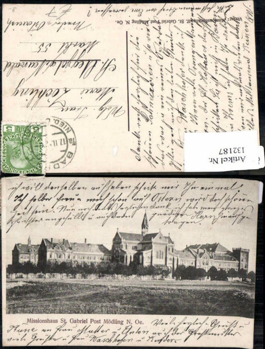 132187, Mission House St. Gabriel near Mödling 1900