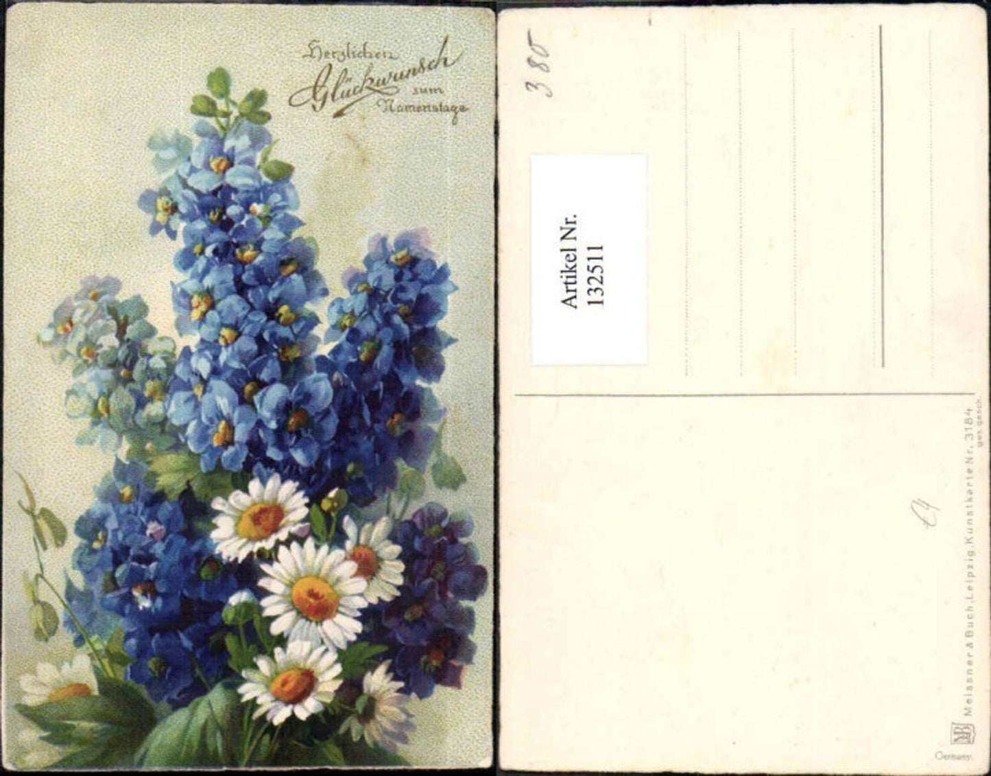 132511,Meissner & Buch Leipzig 3184 Blumen
