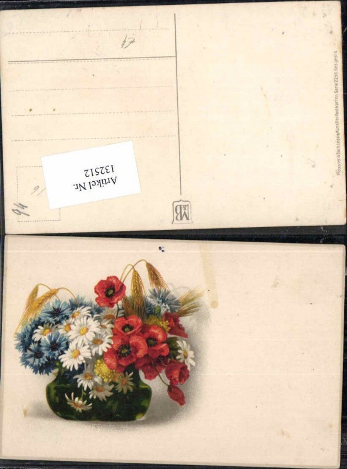 132512,Meissner & Buch Leipzig 2250 Blumen Gerste