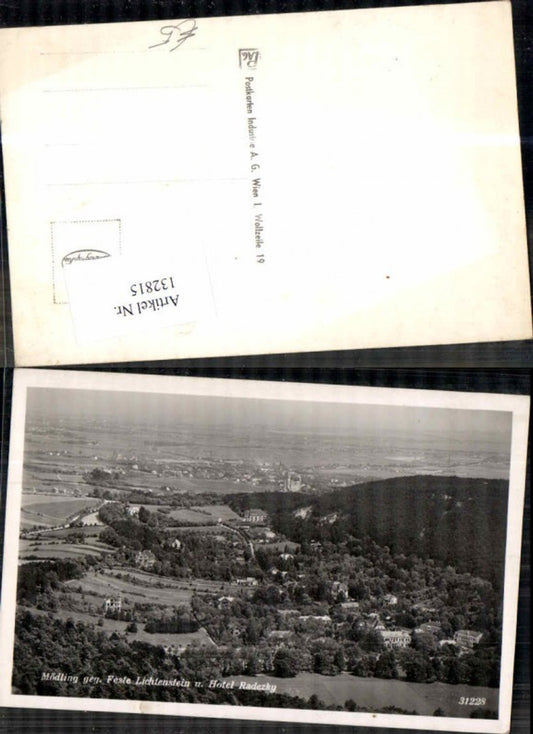 132815, Mödling with Liechtenstein Fortress and Hotel Radetzky