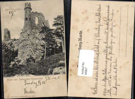 69067,Gruß aus Seebenstein Gleissenfeld Ruine Türkensturz
