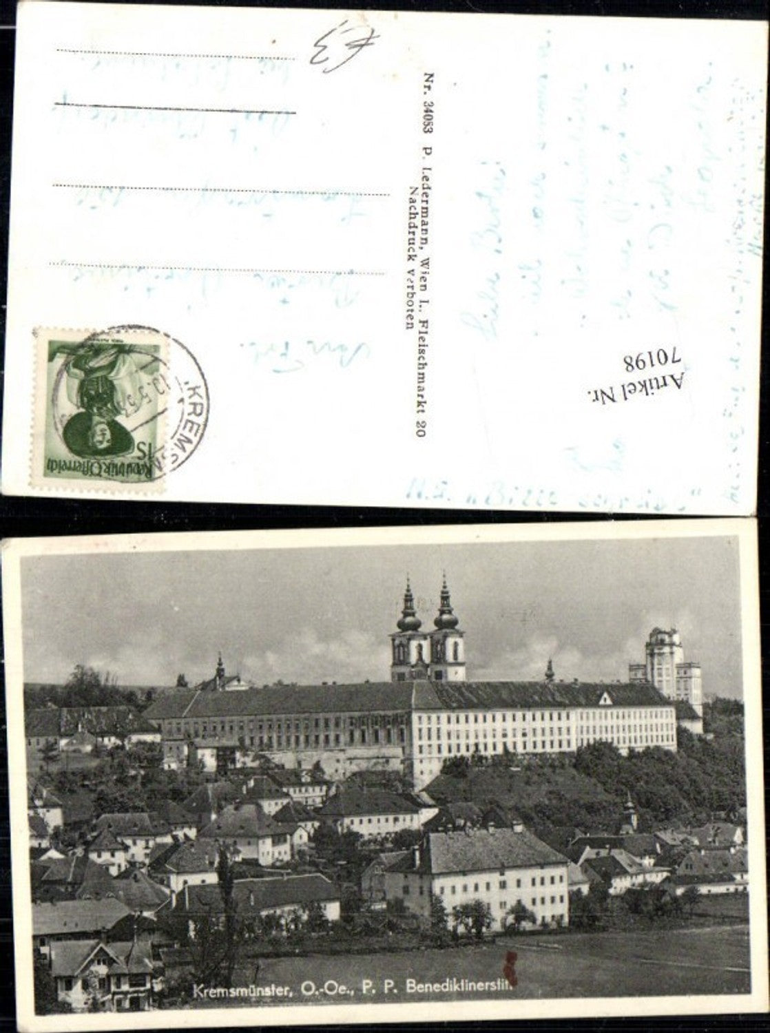 70198, Kremsmünster Benedictine Abbey, detailed view