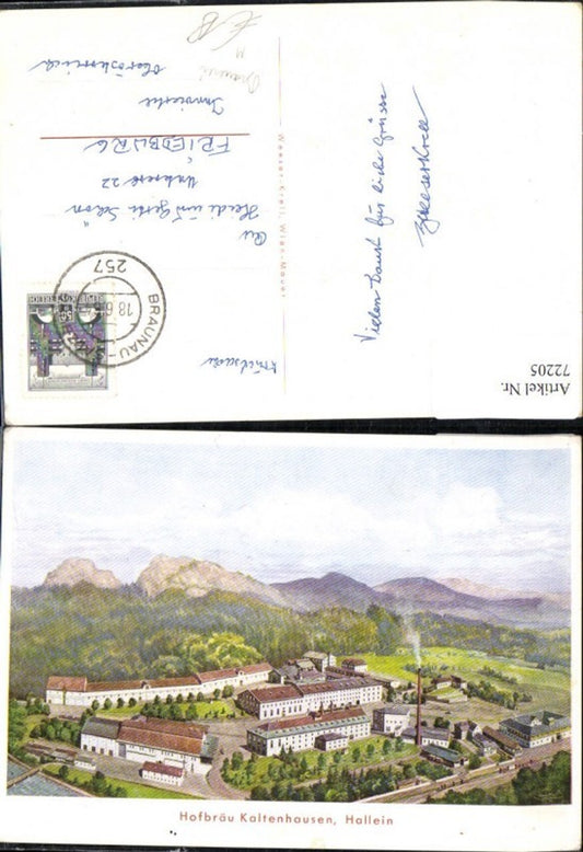 72205, Hofbräu Kaltenhausen Hallein Brewery Artist Card