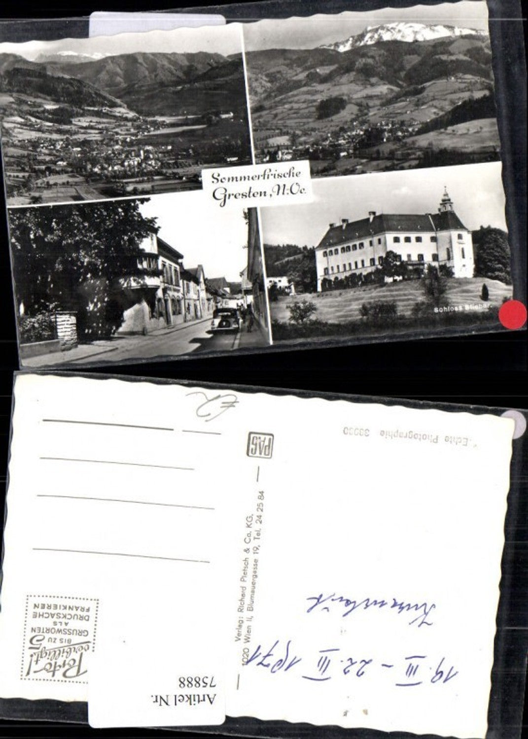 75888, Gresten Summer resort Stiebar Castle Multi-view 1971