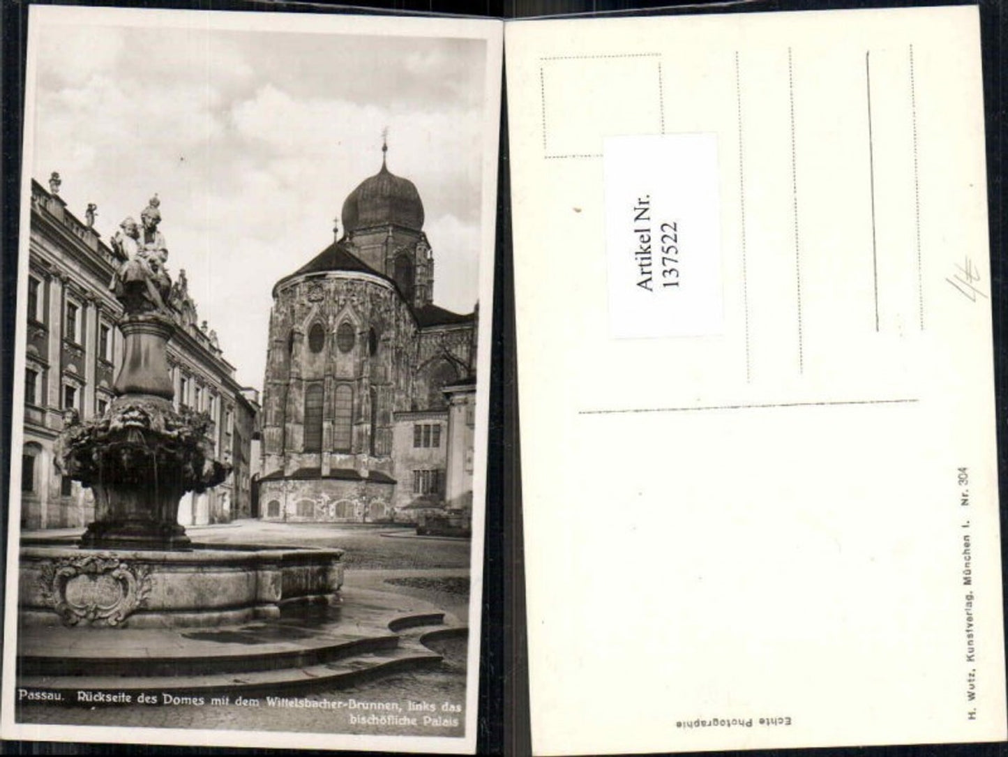 137522,Passau brunnen 1930 Palais