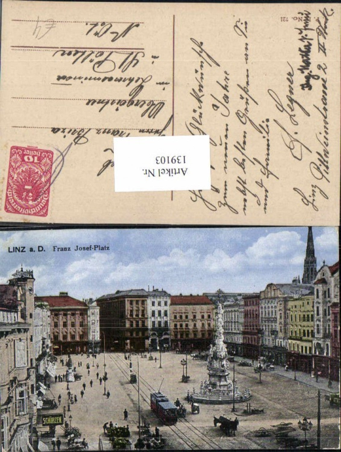 139103, Linz on the Danube Franz Josef Platz