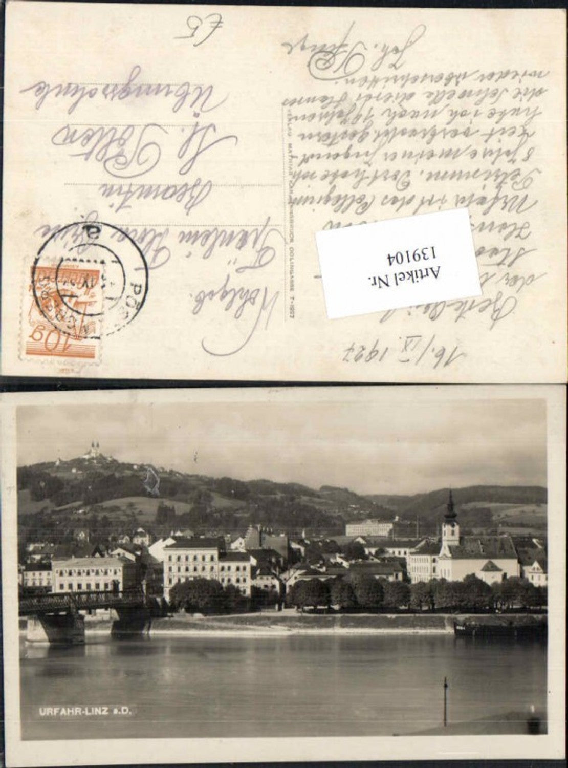 139104, Linz an der Donau Urfahr 1930