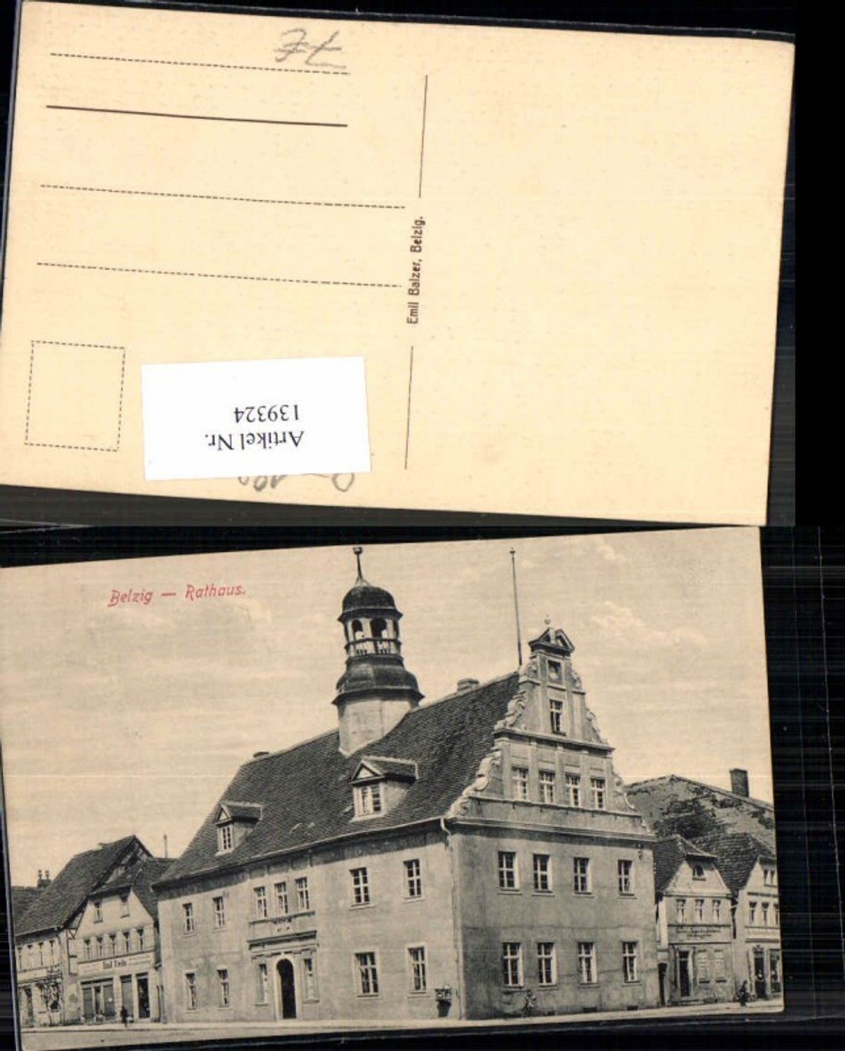 139324, Belzig Town Hall 1905