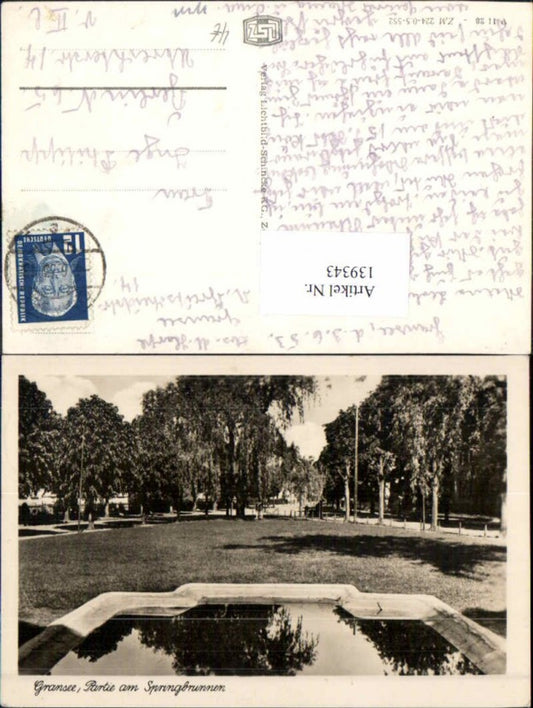 139343, Gransee, area at the fountain