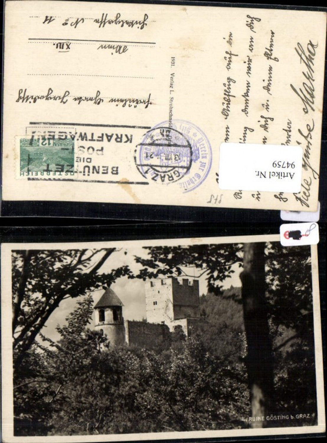 Alte Ansichtskarte – Old Postcard