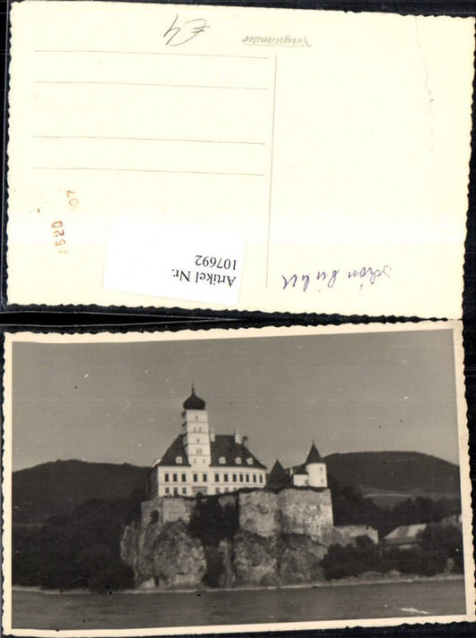 107692, Photo AK Schönbühel Castle Wachau near Melk on the Danube