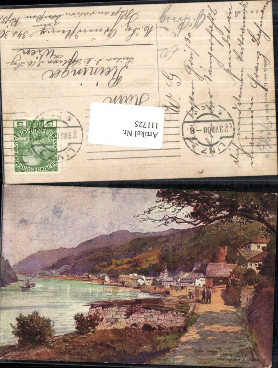 111725, View from Linz on the Danube