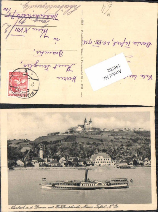 140502, Marbach Maria Taferl with steamer Danube