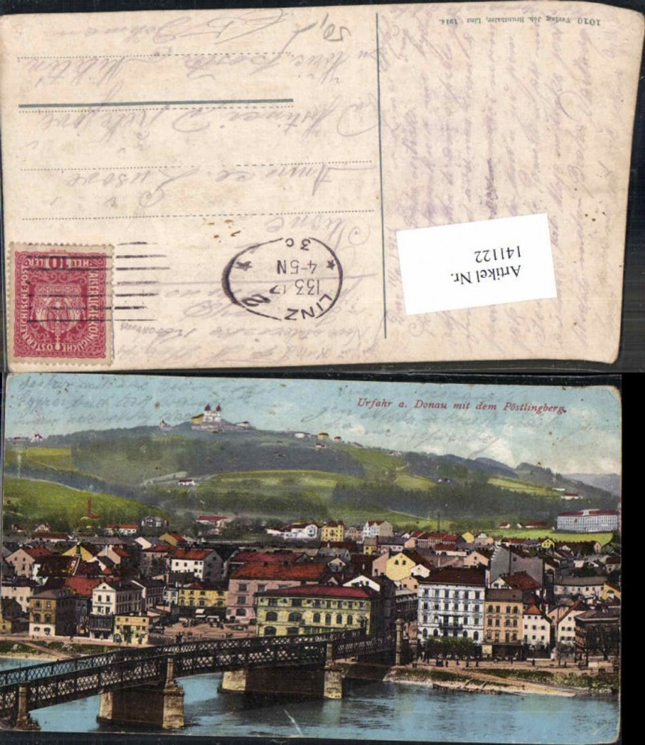 141122, Linz on the Danube Urfahr with Pöstlingberg