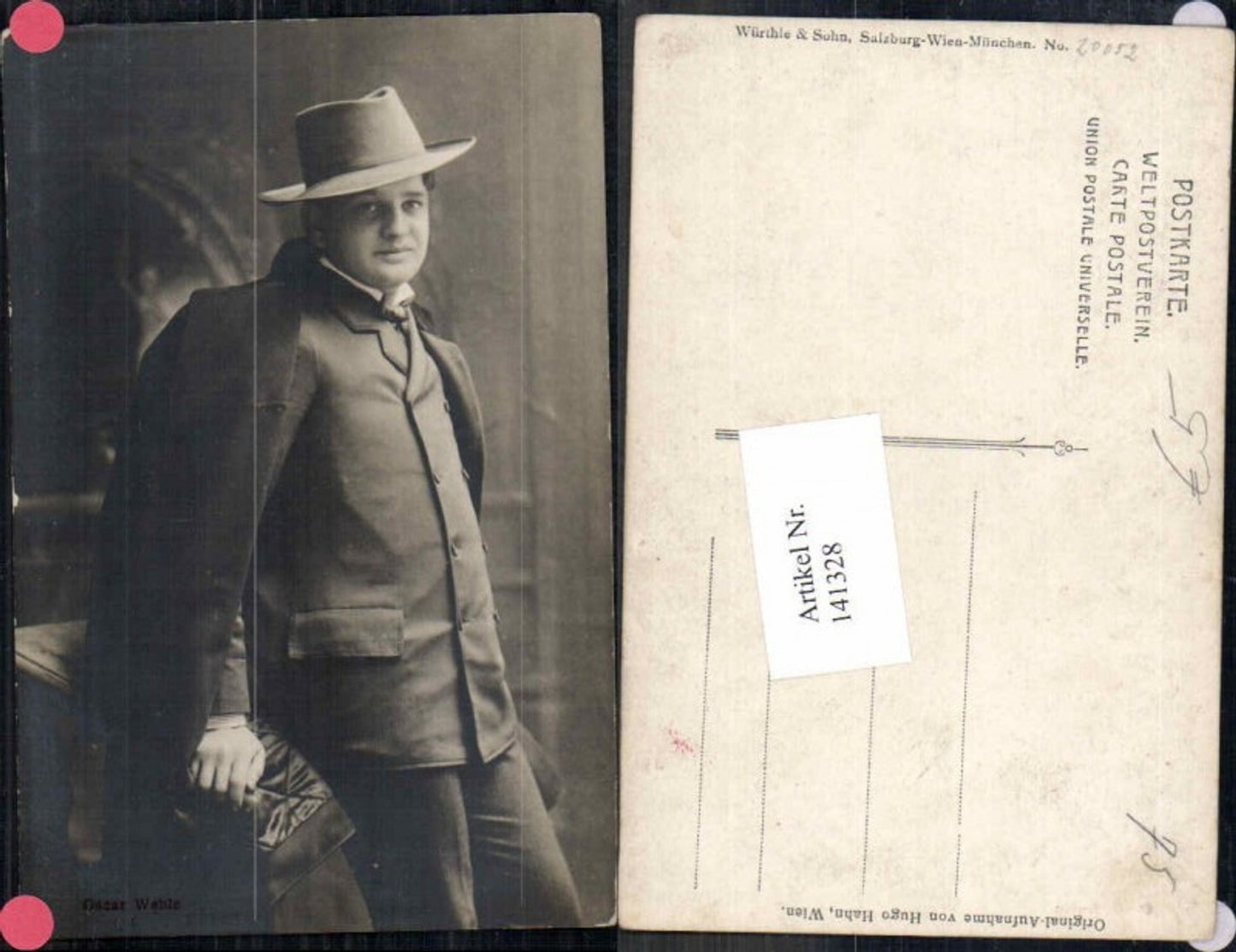 141328, Oscar Wehle with hat