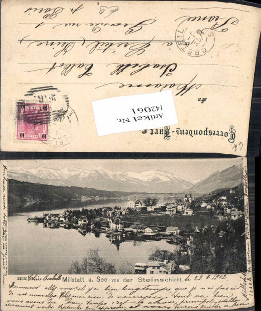 142061, Millstatt am See v. Steinansicht 1902