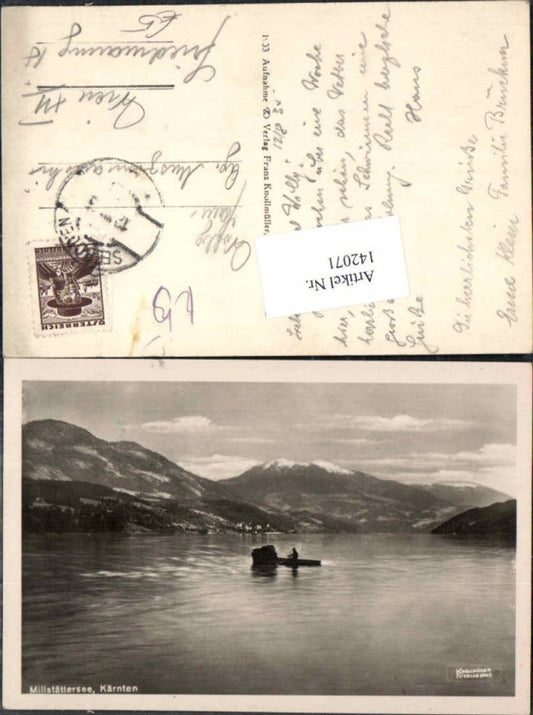 142071, Millstatt Millstättersee ferry 1925